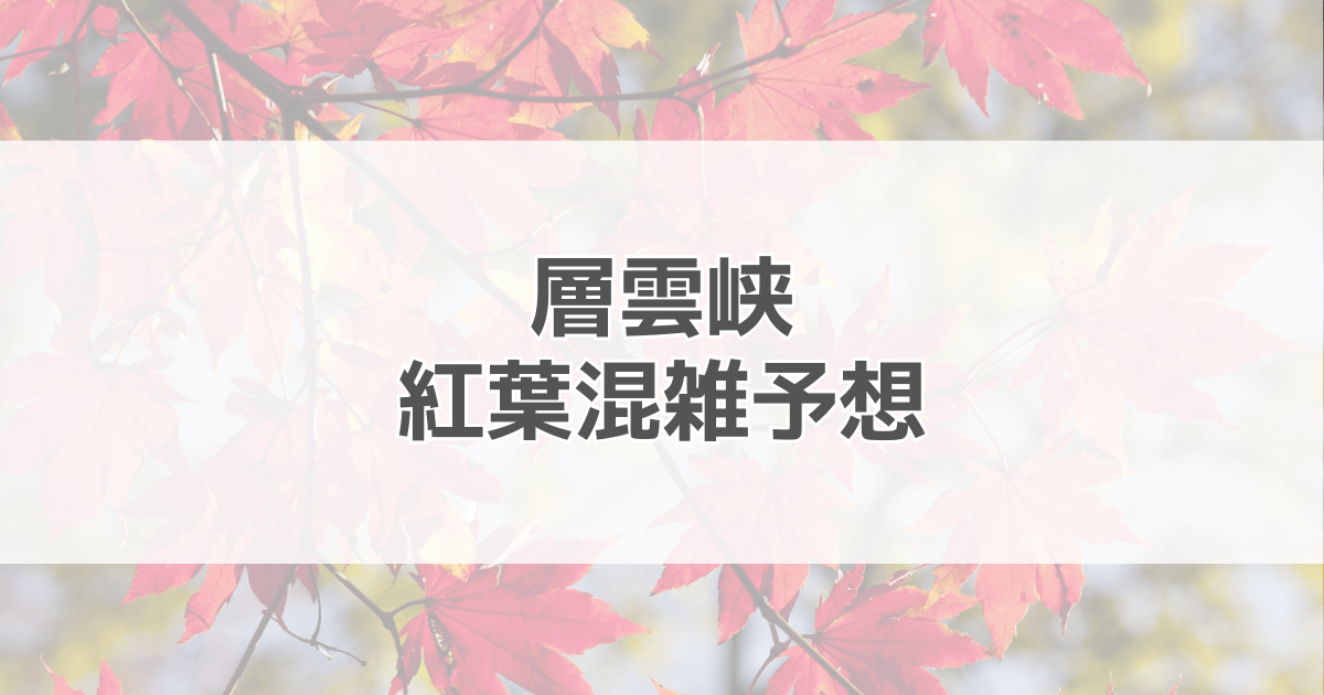 層雲峡紅葉の混雑予想2024！駐車場情報も紹介